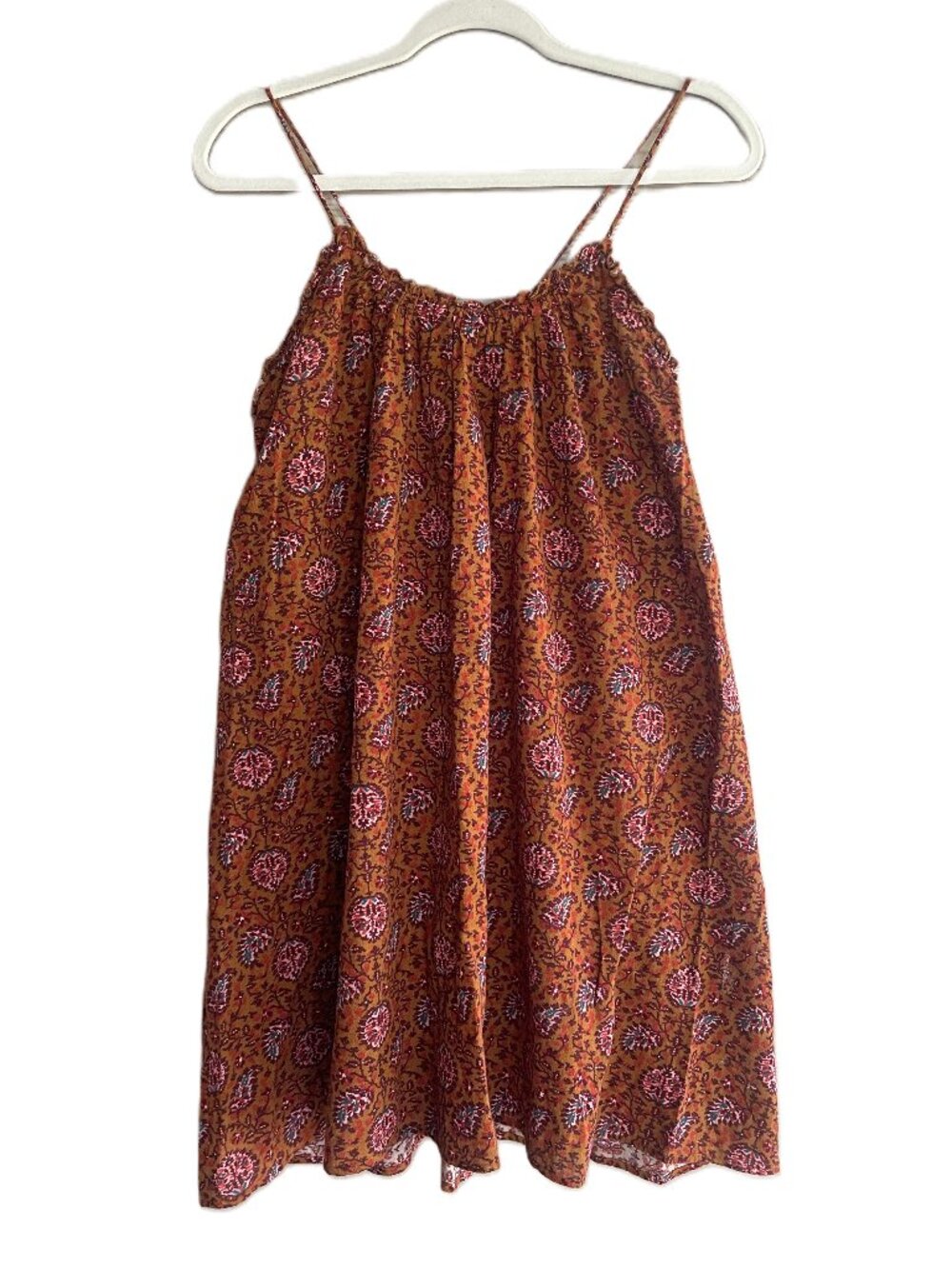Madewell Boho Spaghetti Strap Paisley Mini Dress Size S